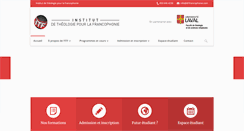 Desktop Screenshot of itf-francophonie.com